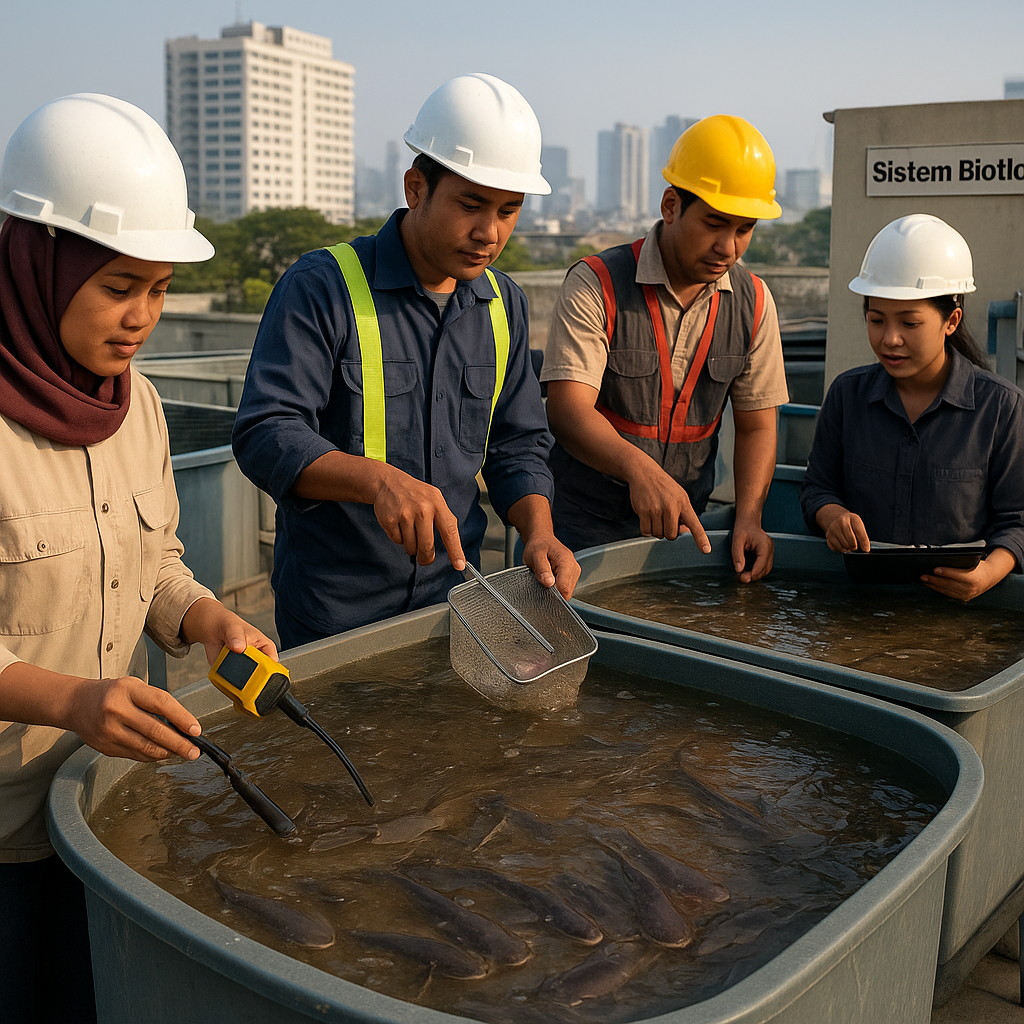 Teknologi Bioflok untuk Budidaya Ikan Lele dengan Efisiensi Air Tinggi di Perkotaan