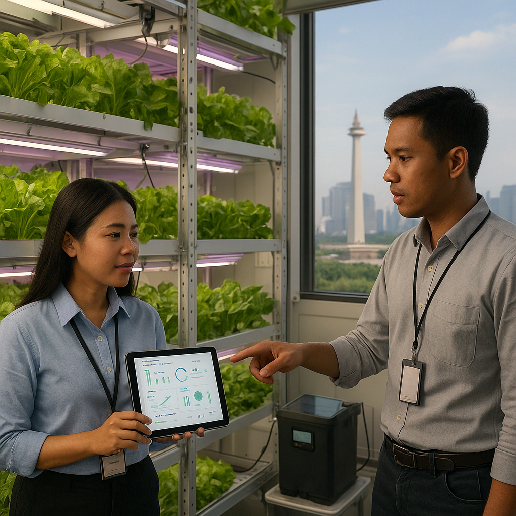 Vertical Farming dengan Sistem IoT di Perkotaan Tingkatkan Pasokan Sayur Segar