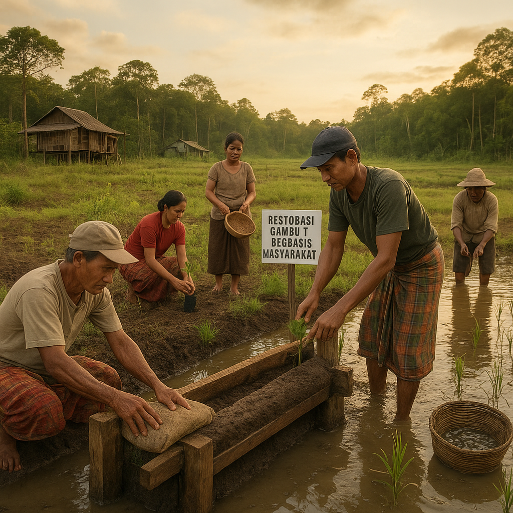 Restorasi Gambut Berbasis Masyarakat Cegah Kebakaran dan Tingkatkan Ekonomi