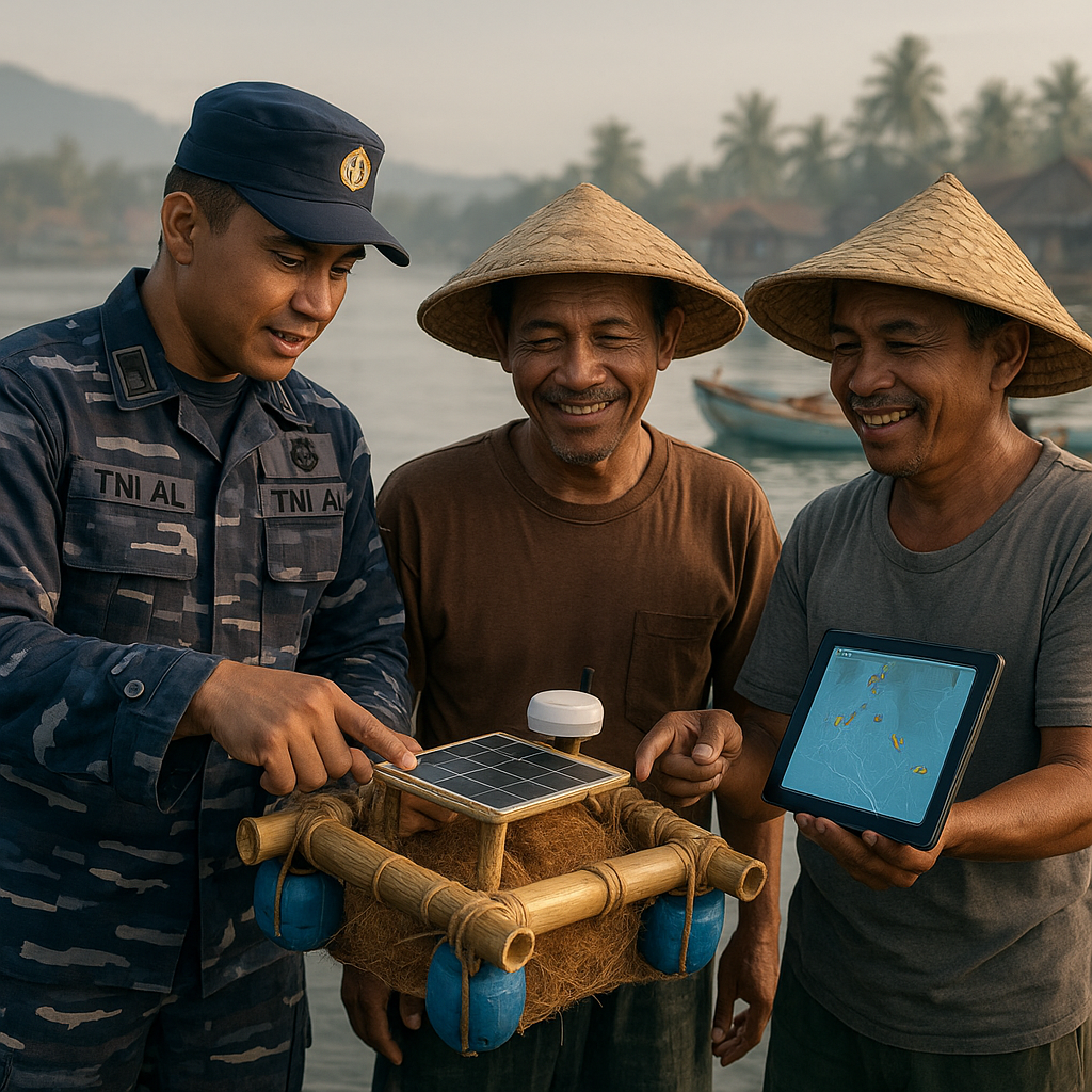 Kolaborasi TNI AL dengan Nelayan Kembangkan Rumpon Ikan Pintar untuk Tingkatkan Tangkapan Berkelanjutan