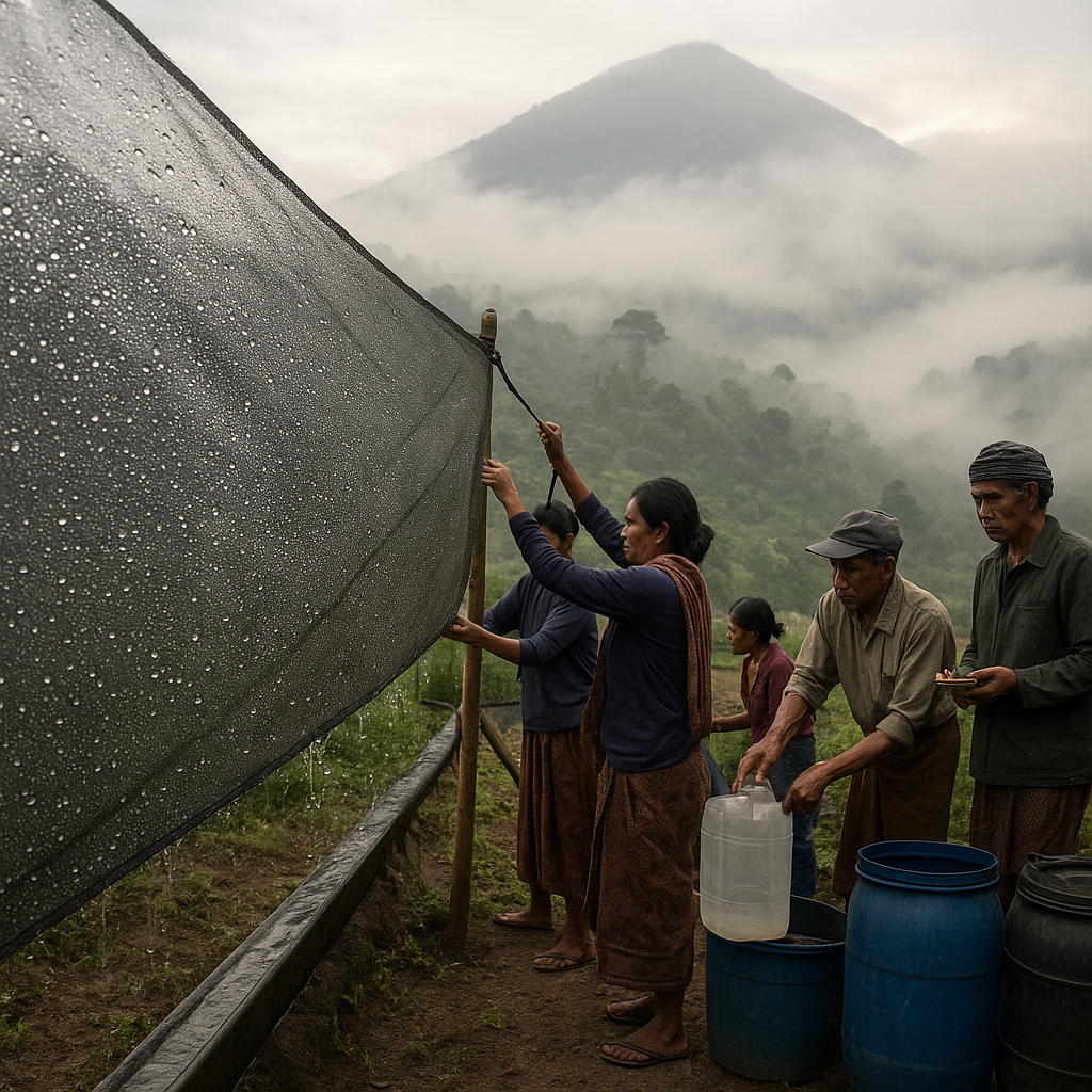 Inovasi 'Water Harvesting' dari Kabut Gunung oleh Komunitas di Flores Atasi Krisis Air Bersih Musim Kemarau