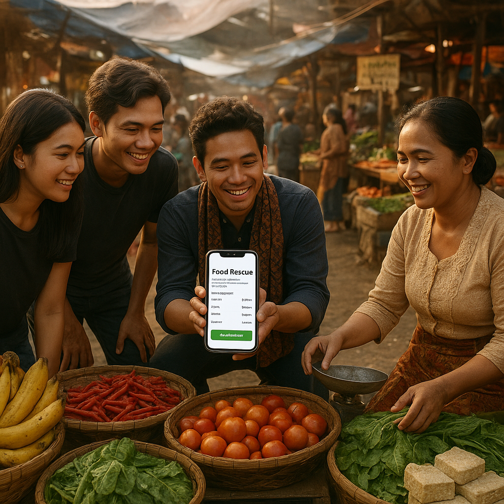 Startup Lokal Rancang Aplikasi 'Food Rescue' untuk Atasi Food Loss dari Pasar Tradisional