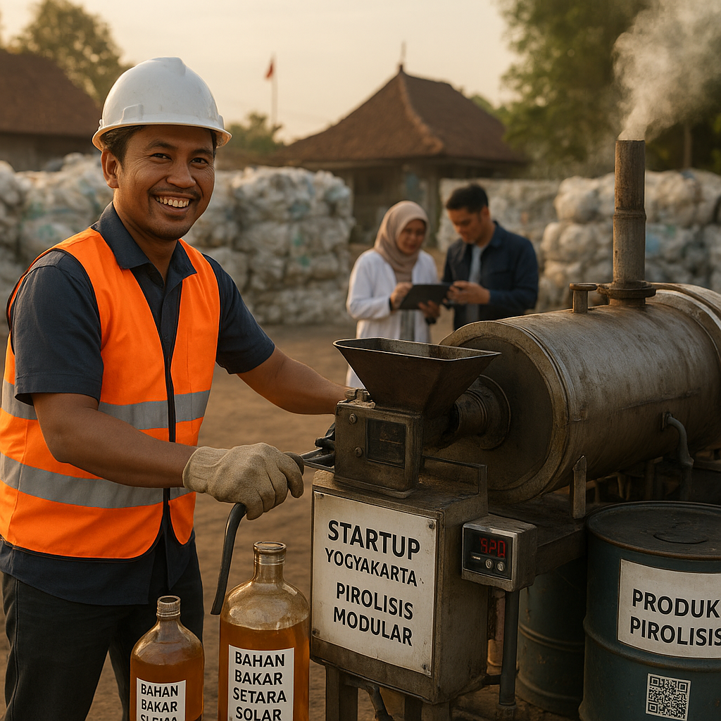 Startup di Yogyakarta Sulap Sampah Plastik Jadi Bahan Bakar Setara Solar