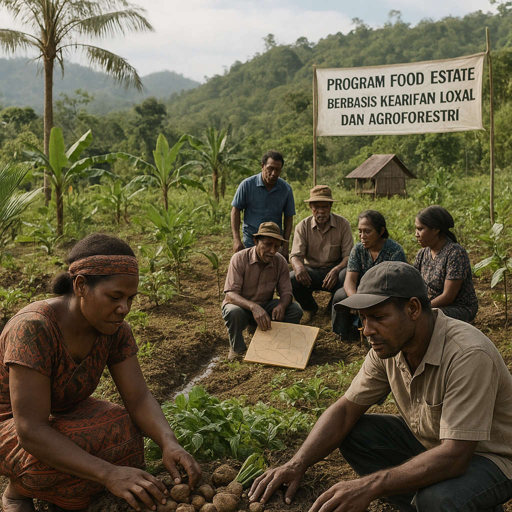 Program 'Food Estate' Berbasis Kearifan Lokal dan Agroforestri di Papua Dukung Ketahanan Pangan