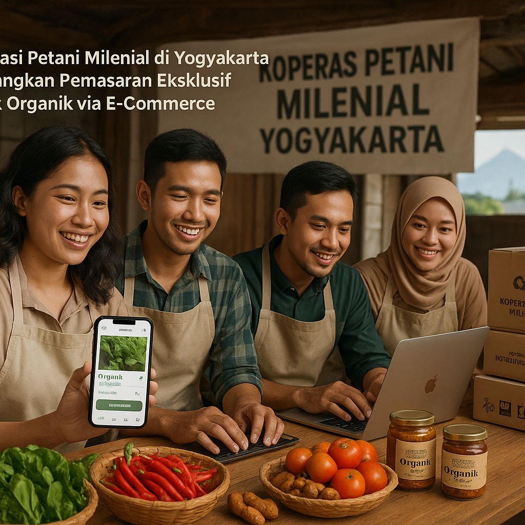 Koperasi Petani Milenial di Yogyakarta Kembangkan Pemasaran Eksklusif Produk Organik via E-Commerce