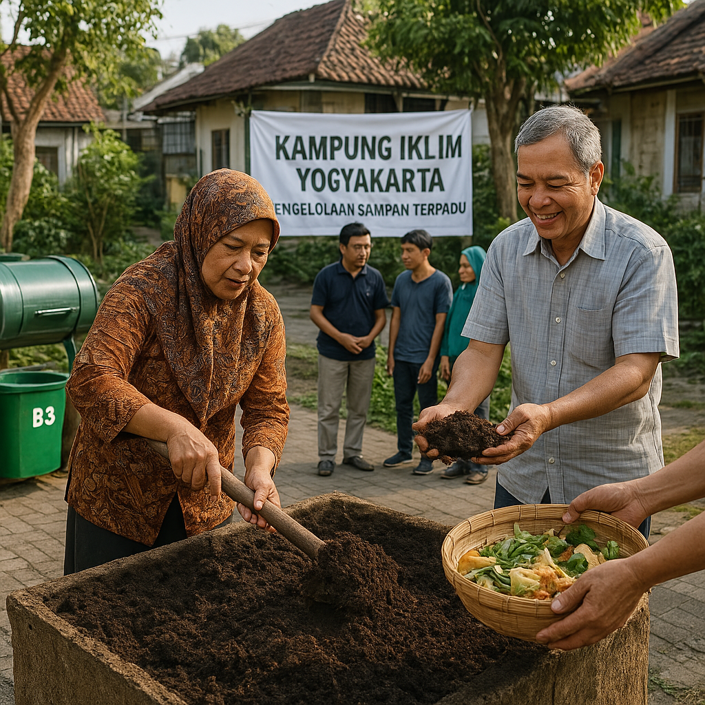 Kampung Iklim di Yogyakarta Sukses Kurangi Emisi melalui Pengelolaan Sampah Terpadu