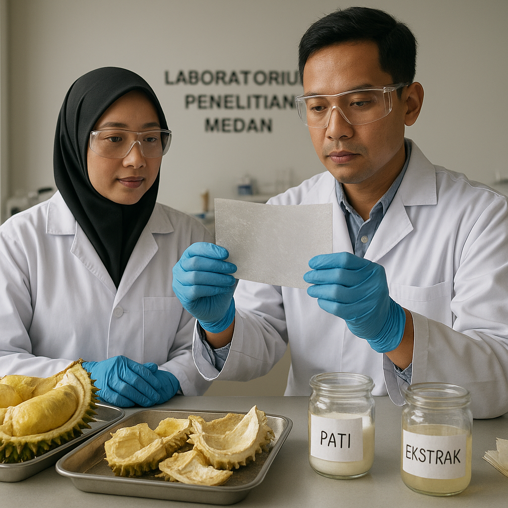 Konversi Limbah Kulit Durian di Medan Menjadi Bioplastik Ramah Lingkungan