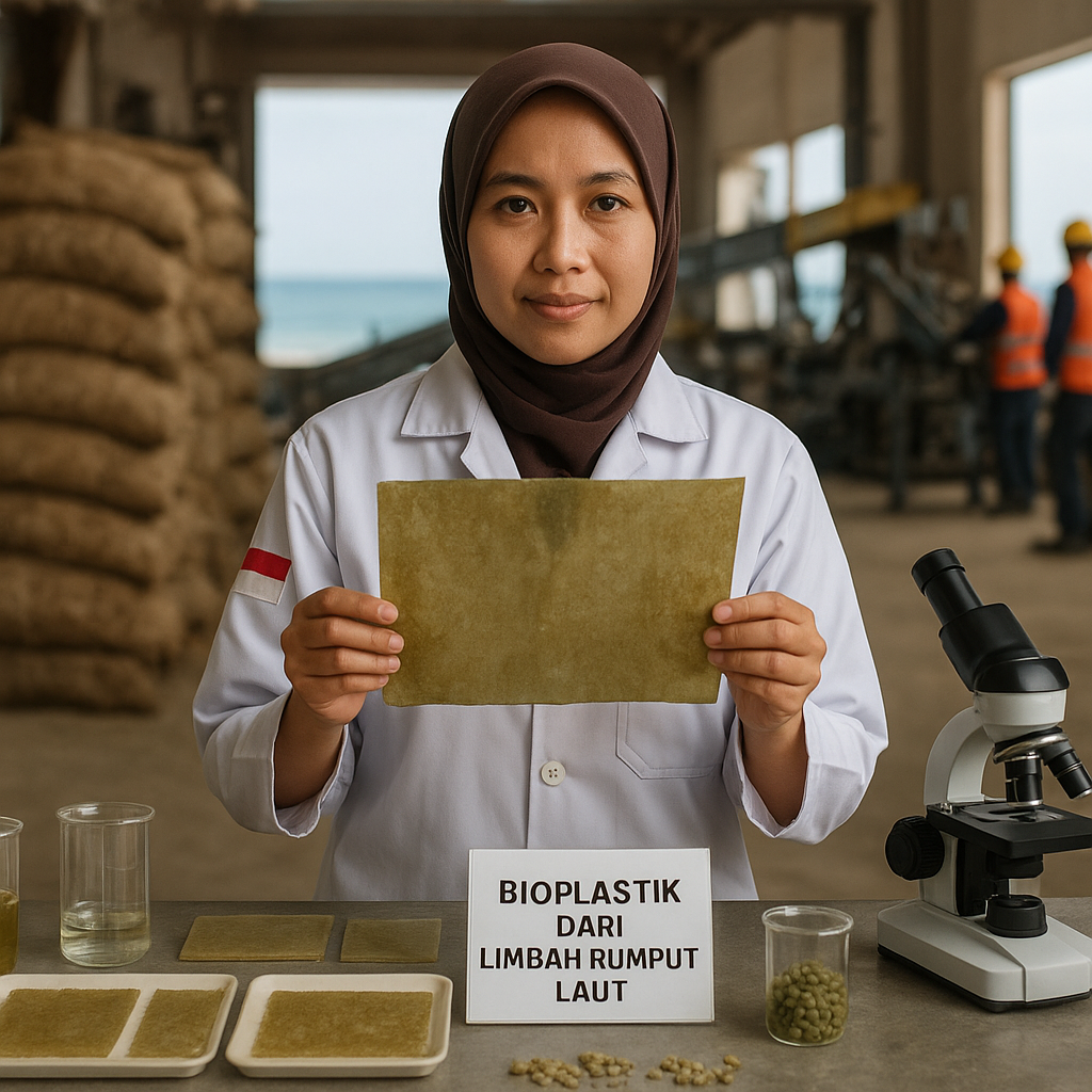 Pengembangan Bioplastik dari Limbah Rumput Laut oleh Peneliti Indonesia