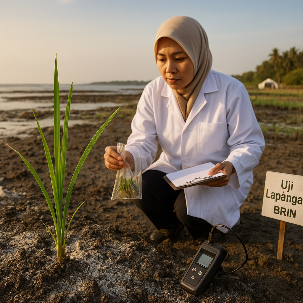 Perang Melawan Garam: Bioteknologi Ciptakan Padi Tahan Salinitas untuk Hadapi Intrusi Air Laut