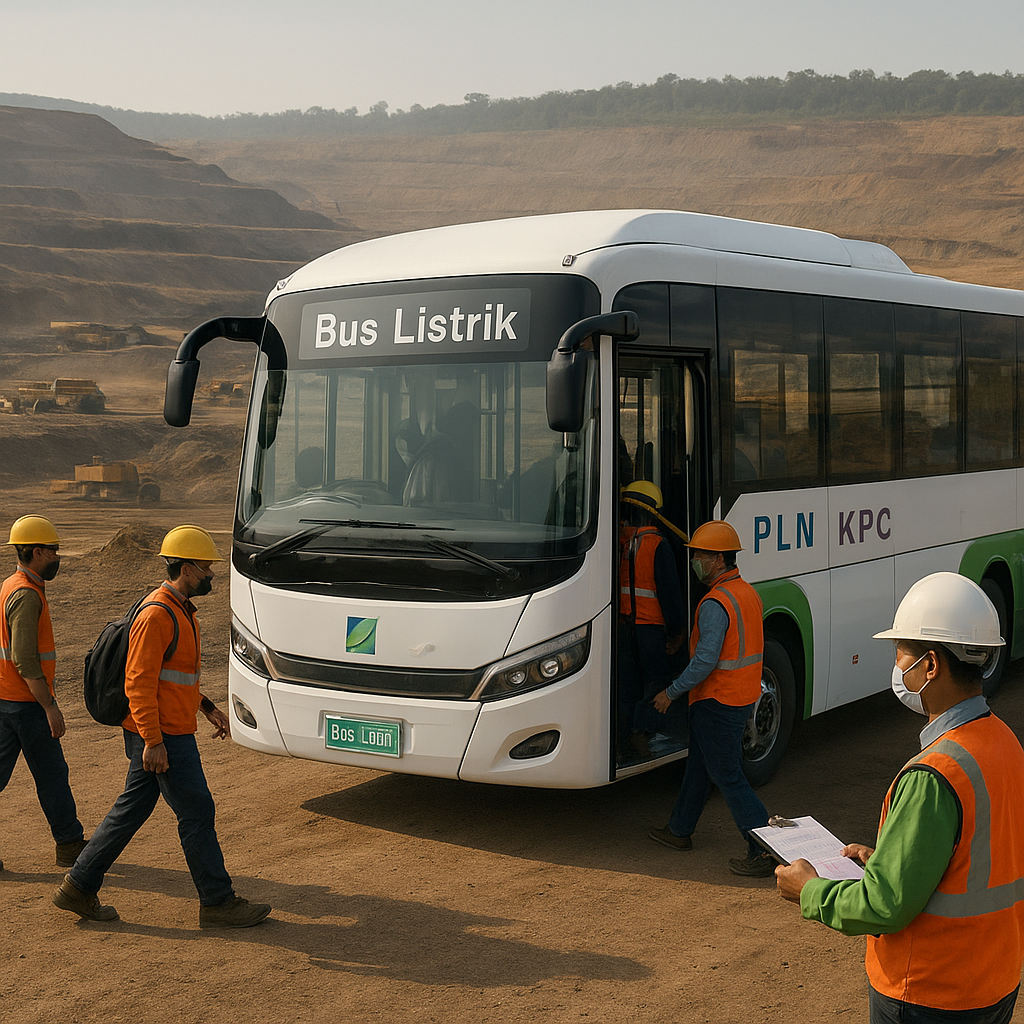 PLN Operasikan Bus Listrik di Tambang Batu Bara Kalimantan untuk Turunkan Emisi