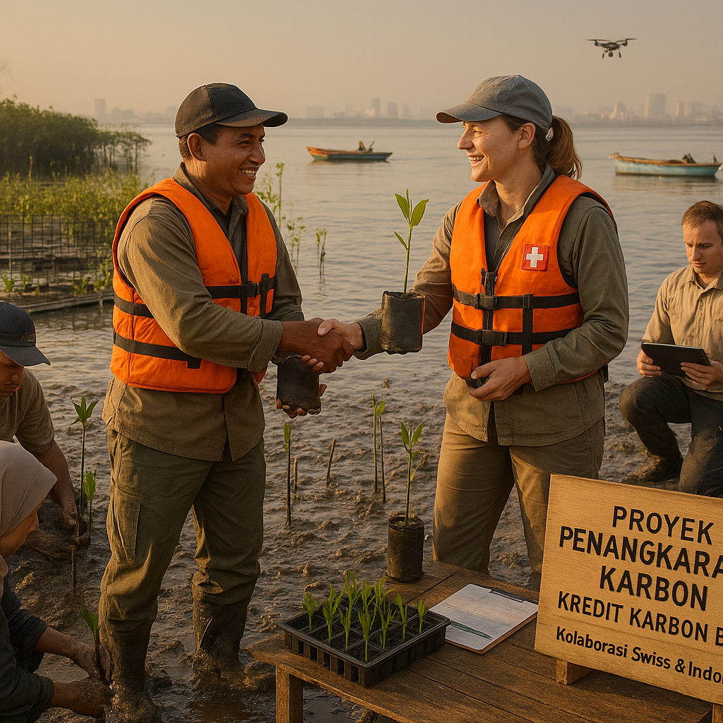 Swiss dan Indonesia Kolaborasi dalam Proyek Penangkaran Karbon di Ekosistem Mangrove Teluk Jakarta