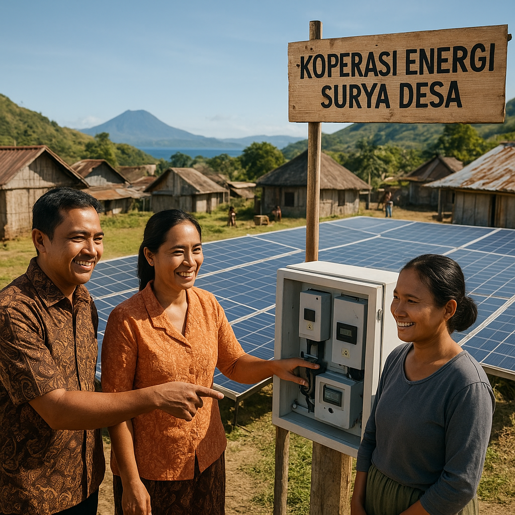 Koperasi Energi Surya Desa di Flores Berdayakan Masyarakat dan Kurangi Ketergantungan BBM