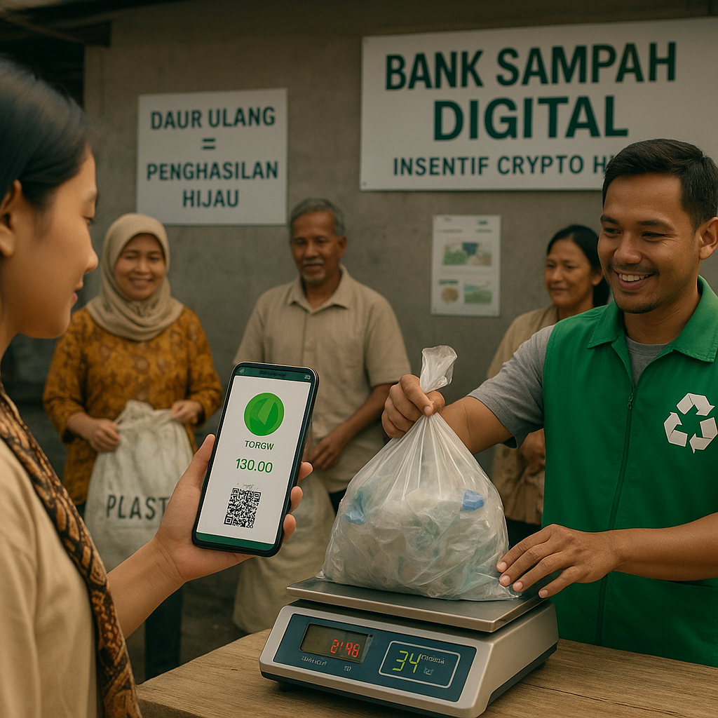 Bank Sampah Digital dengan Insentif Crypto Hijau Dorong Partisipasi Massal Daur Ulang