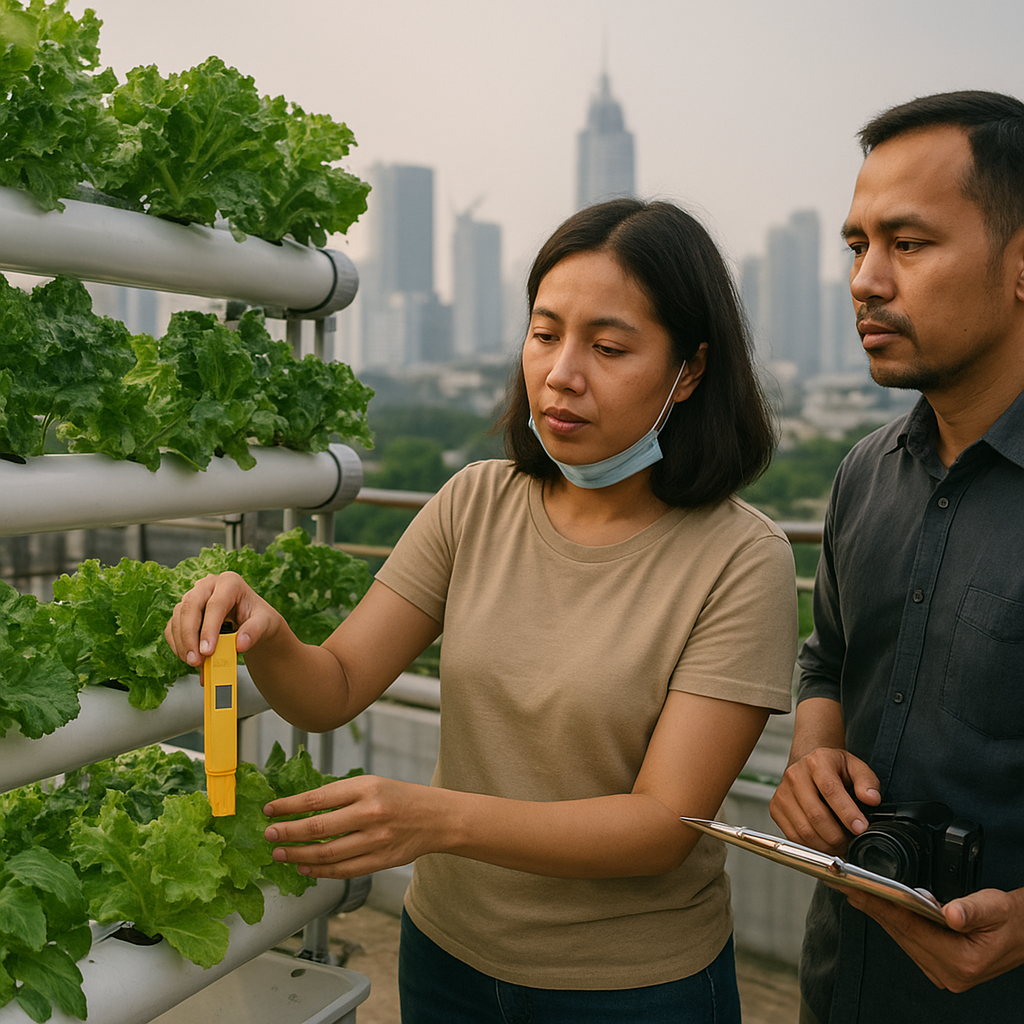 Teknologi Hidroponik Vertikal di Perkotaan untuk Atasi Kelangkaan Sayur Segar