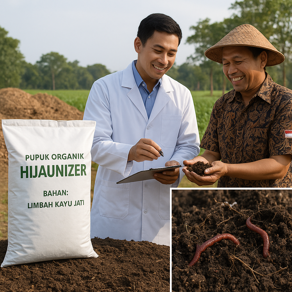 Inovasi Pupuk Hijaunizer dari Bahan Kayu Jati untuk Tingkatkan Kualitas Tanah