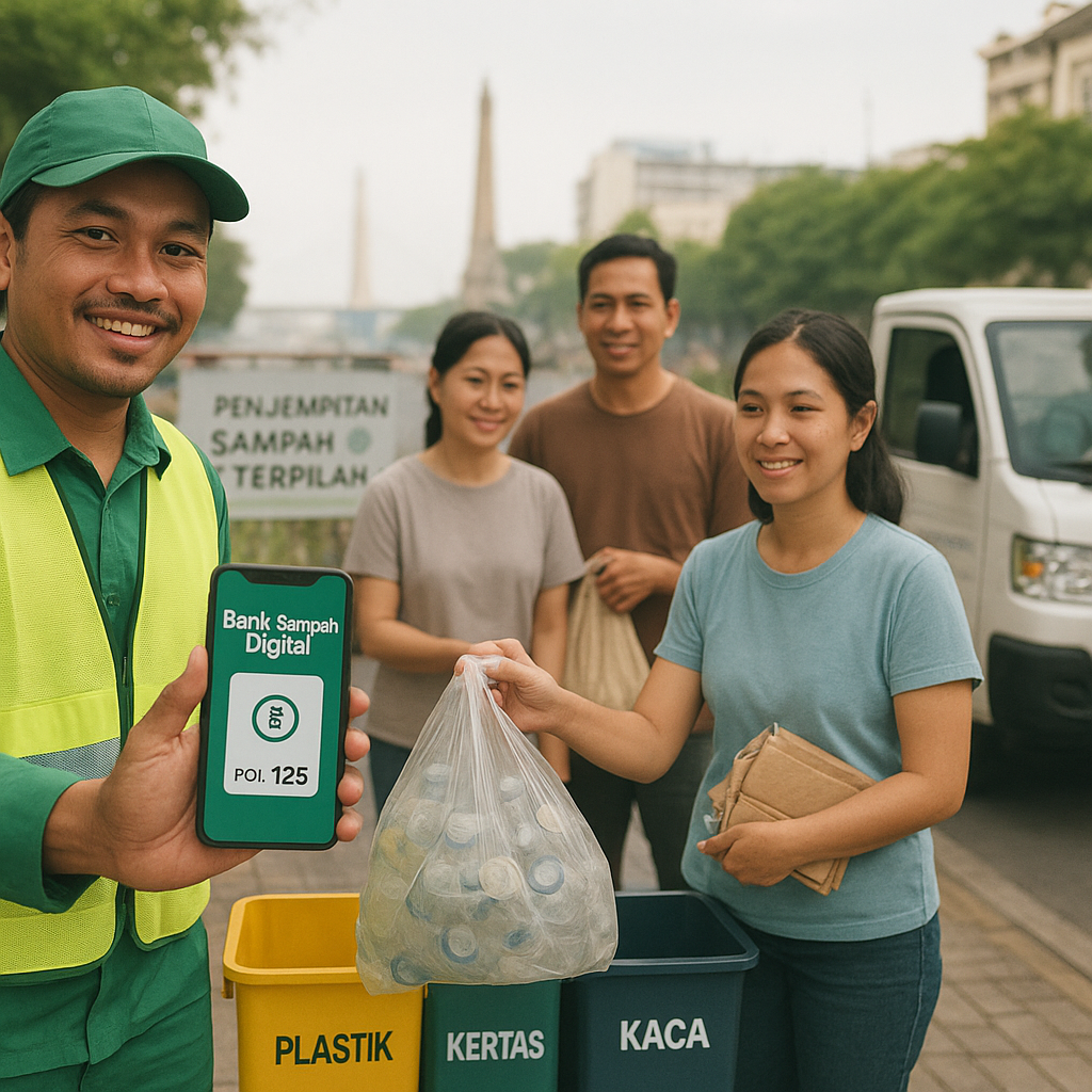 Bank Sampah Digital di Surabaya Tingkatkan Efisiensi Pengelolaan Limbah dan Nilai Ekonomi