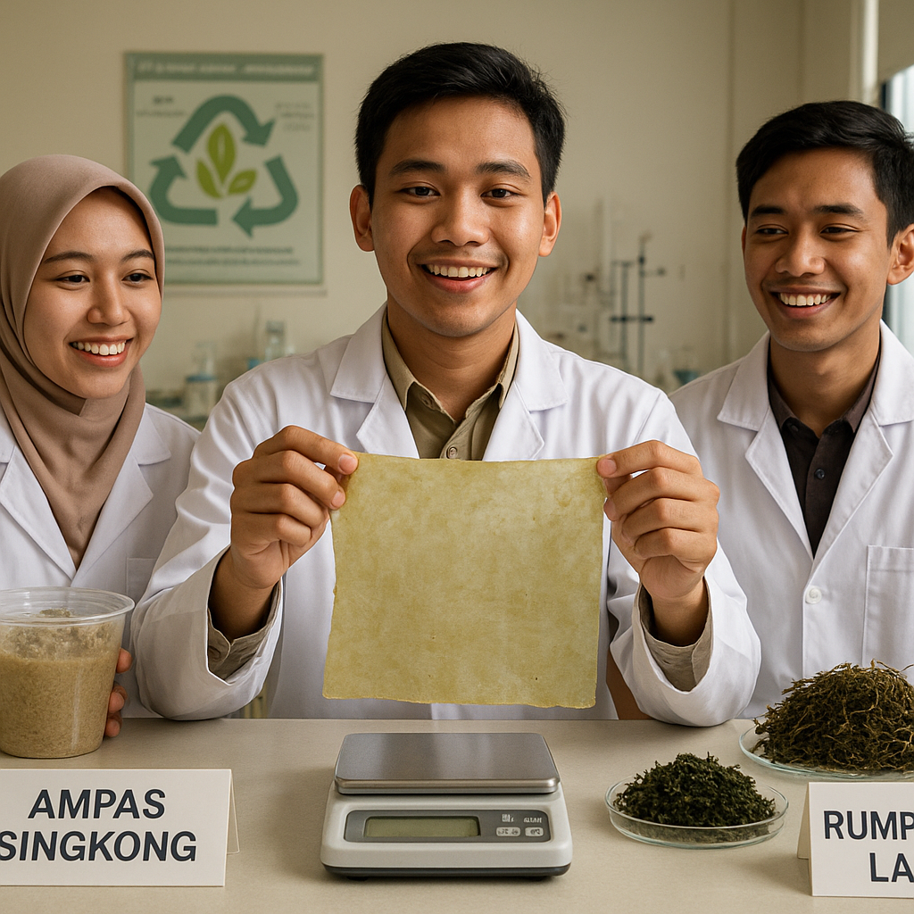 Bioplastik dari Limbah Singkong dan Rumput Laut: Inovasi Mahasiswa IPB Kurangi Ketergantungan Plastik Fosil