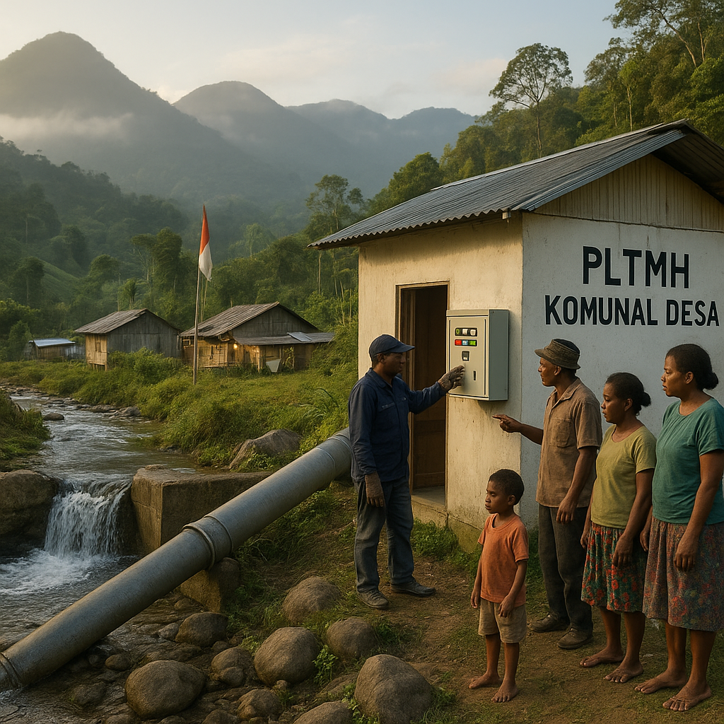 Teknologi Mikrohidro Komunal di Pegunungan Papua Bawa Listrik dan Gerakkan Ekonomi Desa