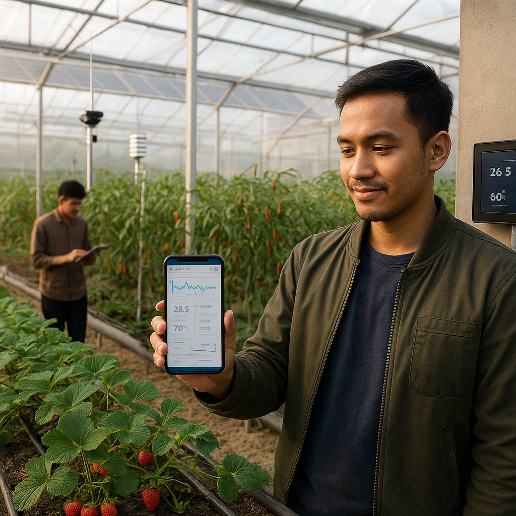Petani Milenial di Sleman Kembangkan ‘Smart Greenhouse’ dengan IoT untuk Tanaman Bernilai Ekonomi Tinggi