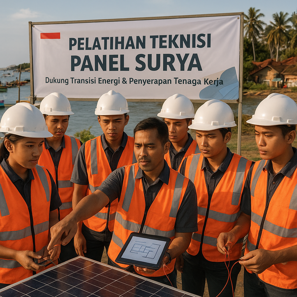 Pelatihan Pemuda Pesisir jadi Teknisi Panel Surya Dukung Transisi Energi & Penyerapan Tenaga Kerja