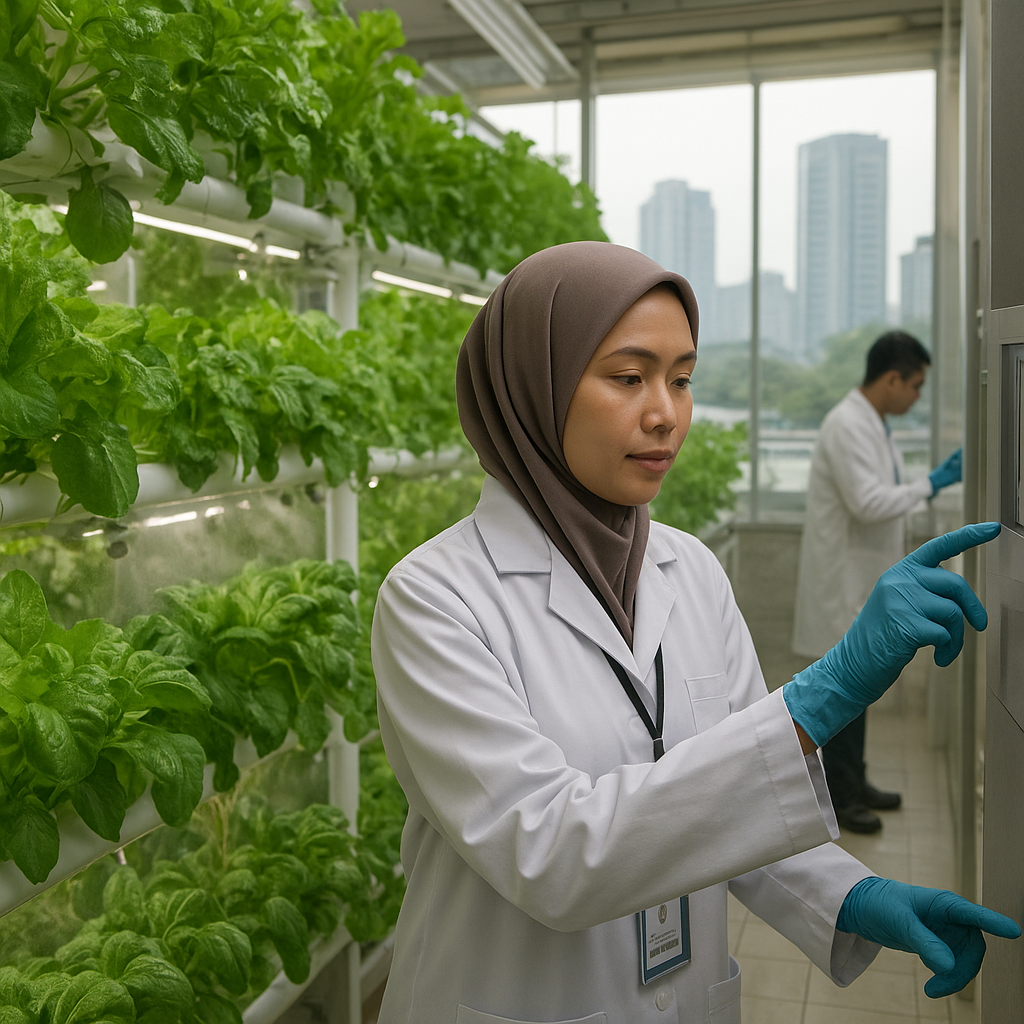 Vertical Farming dengan Teknologi Aeroponik Tingkatkan Produksi Sayuran di Lahan Terbatas Perkotaan