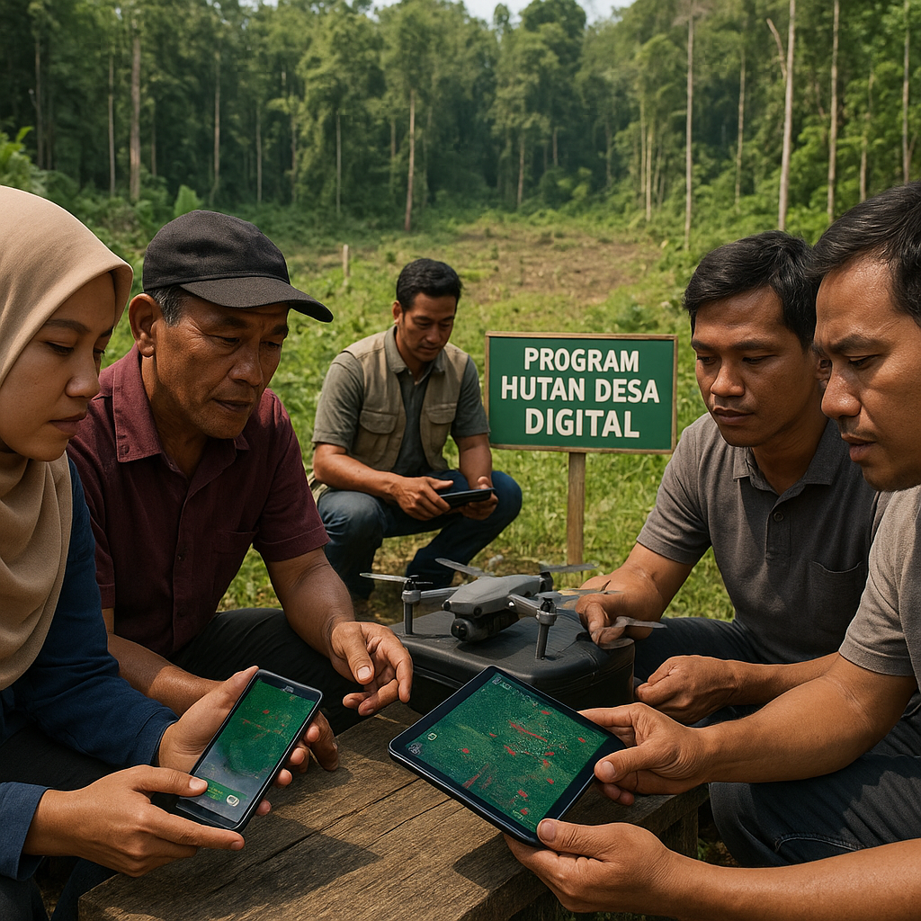 Program 'Hutan Desa Digital' untuk Monitoring dan Pelaporan Deforestasi oleh Komunitas