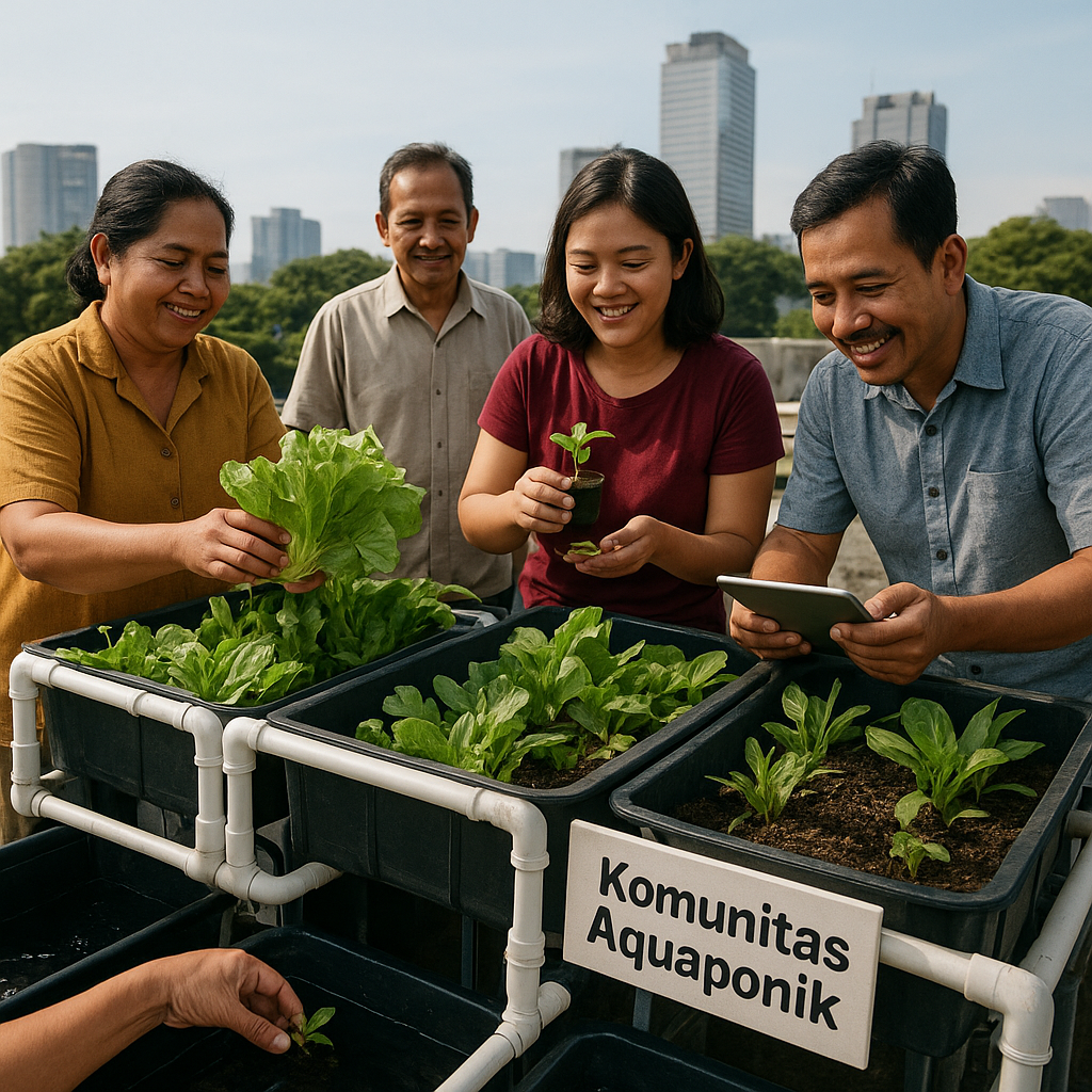 Aquaponik di Lahan Sempit Perkotaan: Gerakan Komunitas Tingkatkan Akses Pangan Sehat