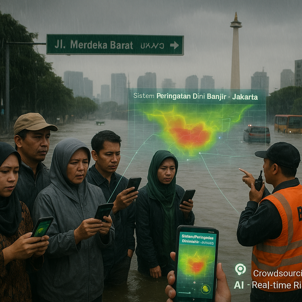 Sistem Peringatan Dini Banjir Berbasis Crowdsourcing dan AI di Jakarta