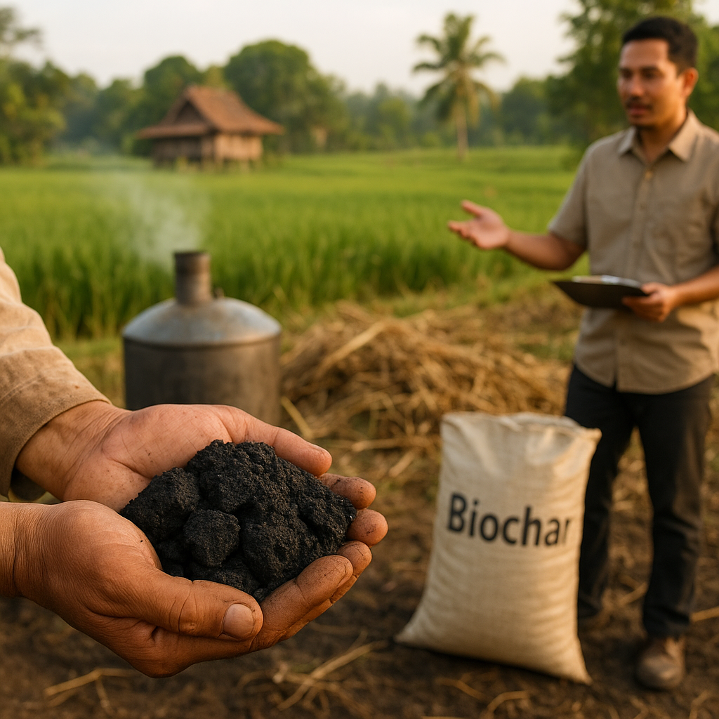 Biochar dari Limbah Pertanian: Solusi Tingkatkan Kesuburan Tanah dan Serap Karbon