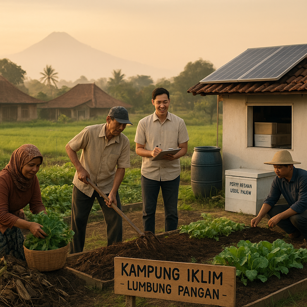 Kampung Iklim 'Lumbung Pangan' di Yogyakarta: Integrasi Pertanian Organik dan Energi Terbarukan
