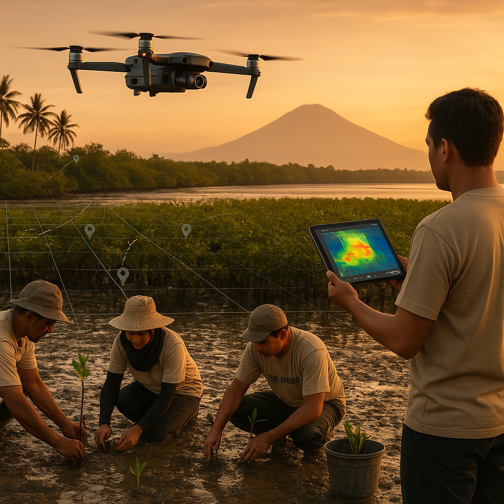 Pemanfaatan Drone dan AI untuk Pemetaan serta Penanaman Mangrove di Bali