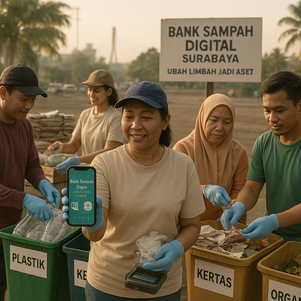 Program 'Bank Sampah Digital' Meningkatkan Nilai Ekonomi Limbah dan Memberdayakan Komunitas di Surabaya
