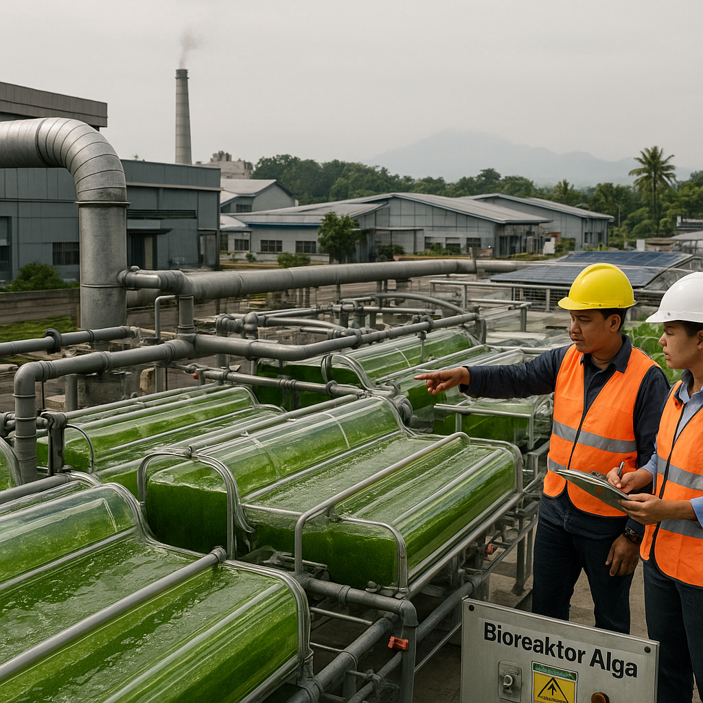 Teknologi 'Bioreaktor Alga' untuk Menangkap Karbon dan Produksi Biofuel di Kawasan Industri