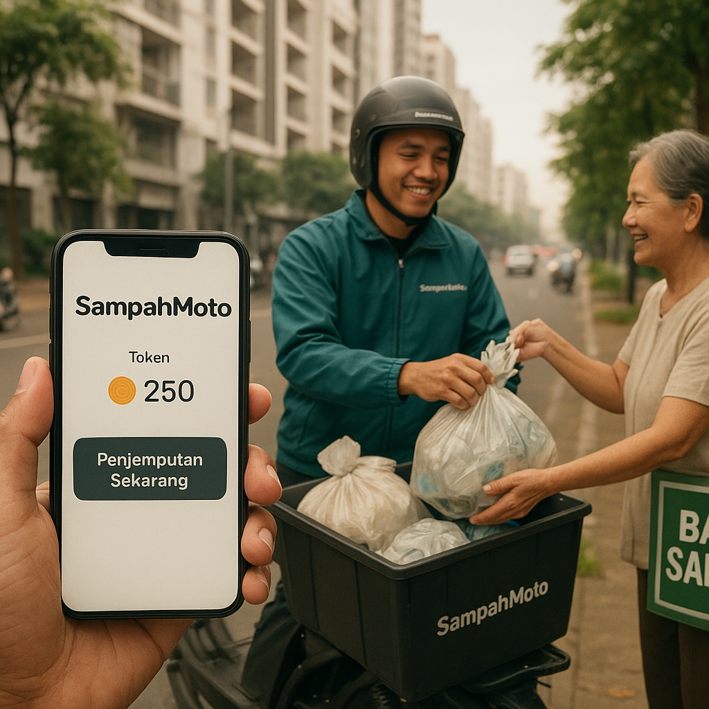 Bank Sampah Digital 'SampahMoto': Aplikasi yang Memudahkan Penukaran Sampah dengan Token Crypto untuk Warga Urban