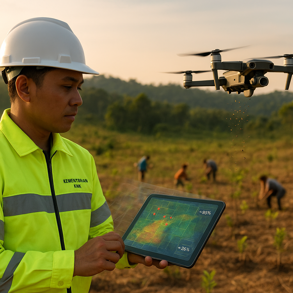 Pemanfaatan Drone dan AI untuk Pemetaan serta Penyebaran Benih di Lahan Rehabilitasi