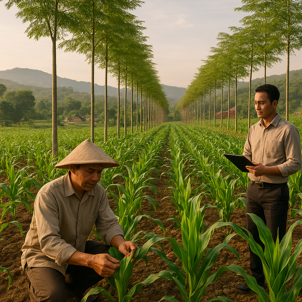Sistem Agroforestri 'Sengon-Jagung' untuk Lahan Marginal di Jawa