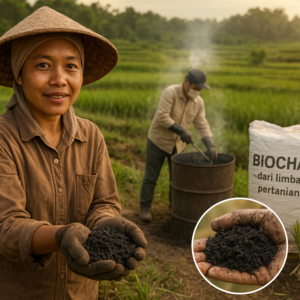 Pemanfaatan Biochar dari Limbah Pertanian untuk Meningkatkan Kesehatan Tanah dan Hasil Panen