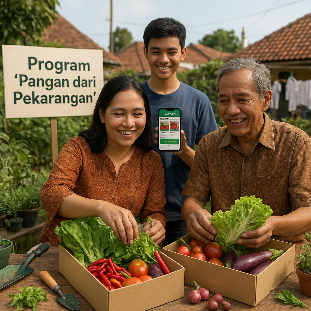 Program 'Pangan dari Pekarangan' di Kota Malang Menghubungkan Produsen Mikro dengan Pasar Digital