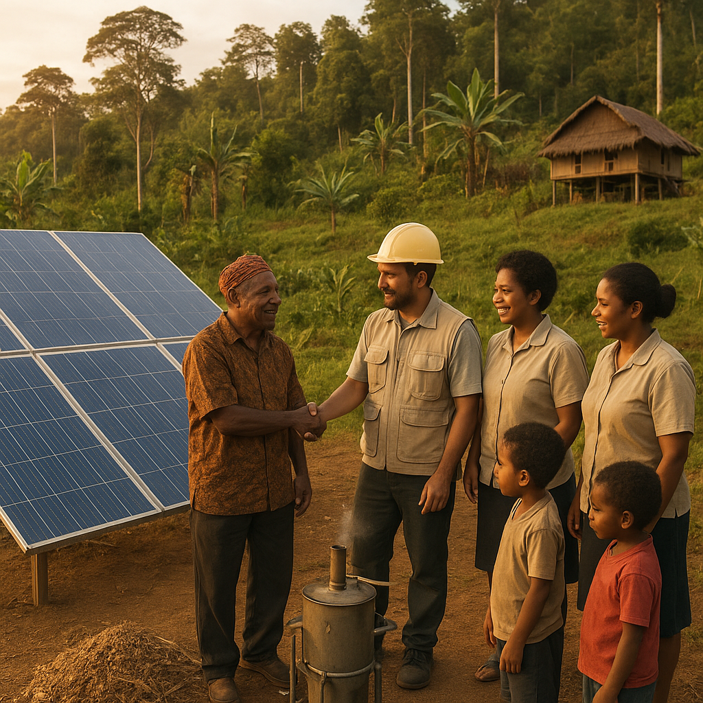 Sistem Microgrid Berbasis Solar dan Biomassa untuk Desa Terisolasi di Papua