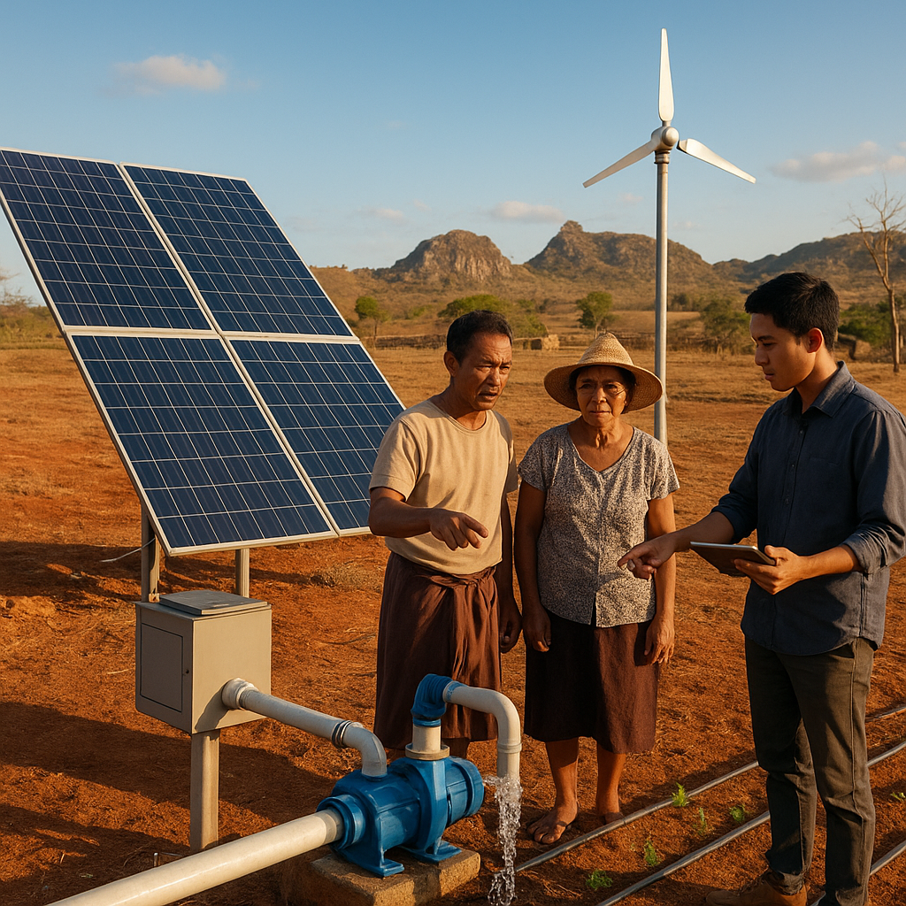 Teknologi 'Pompa Irigasi Tenaga Hybrid Surya-Angin' untuk Lahan Pertanian Terpencil di NTT