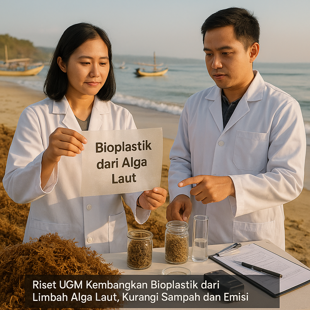 Riset UGM Kembangkan Bioplastik dari Limbah Alga Laut, Kurangi Sampah dan Emisi