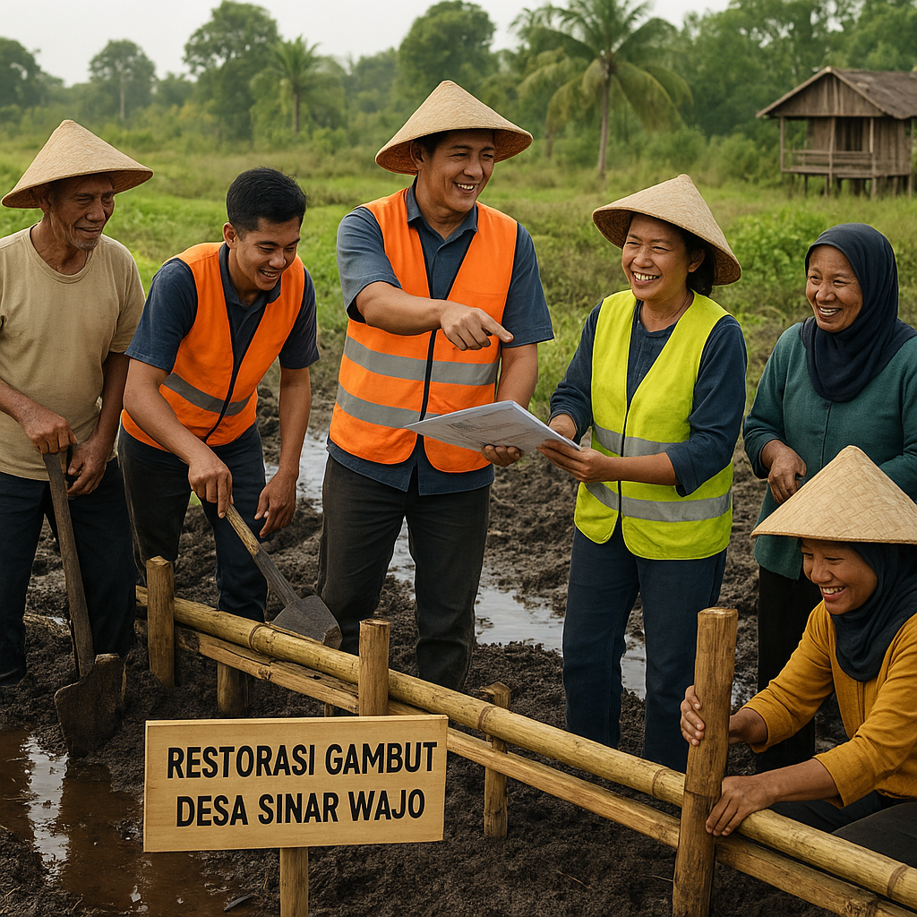 Restorasi Gambut Berbasis Komunitas di Riau Berhasil Tekan Kebakaran dan Tingkatkan Hasil Panen