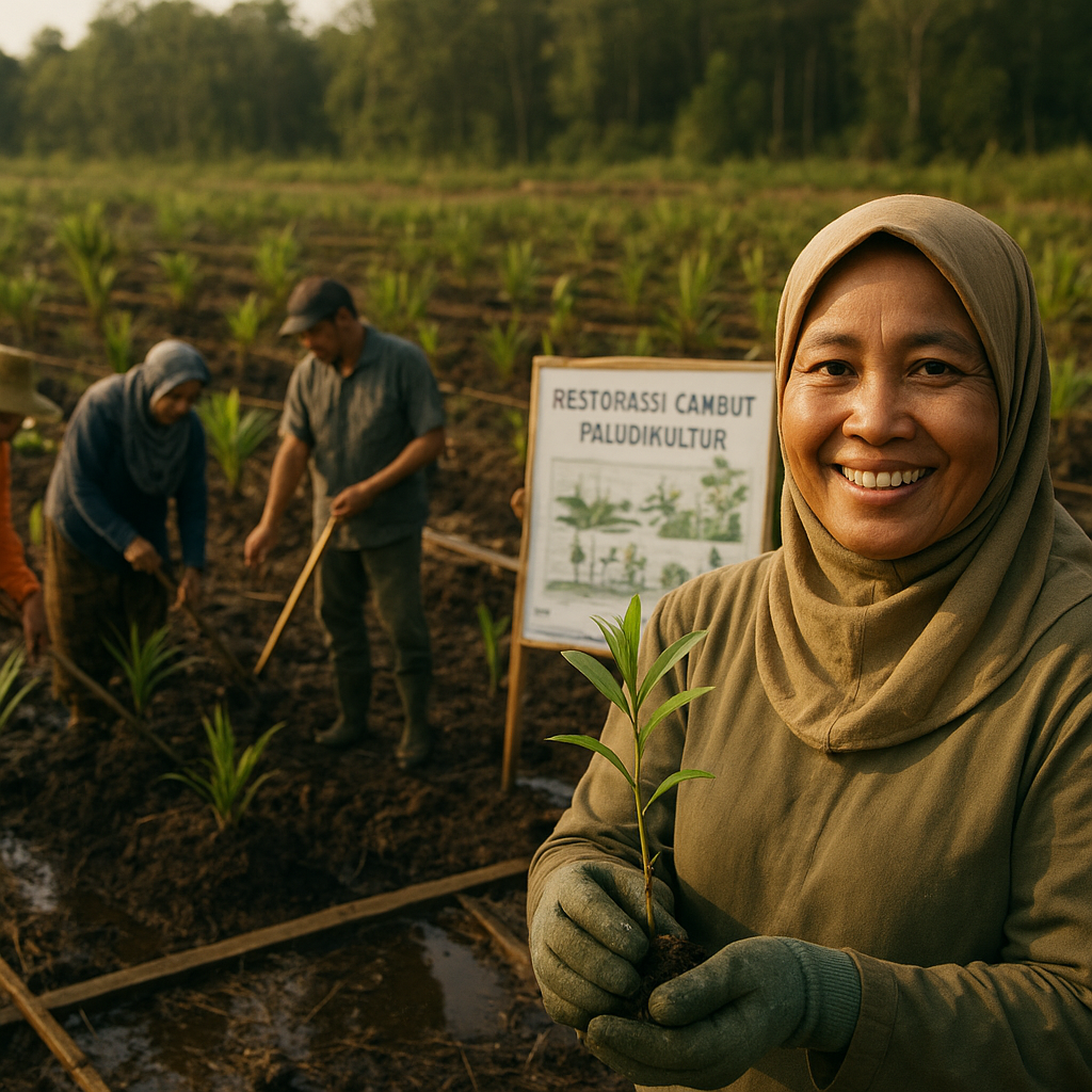 Restorasi Gambut Berbasis Masyarakat dengan Sistem 'Paludikultur' Tanaman Bernilai Ekonomi Tinggi