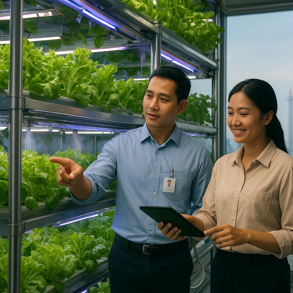 Vertical Farming dengan Teknologi Aeroponik: Solusi Ketahanan Pangan Perkotaan di Jakarta
