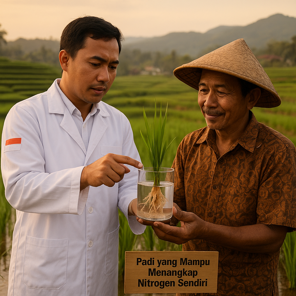 Padi yang Mampu Menangkap Nitrogen Sendiri Akhiri Penggunaan Pupuk Kimia
