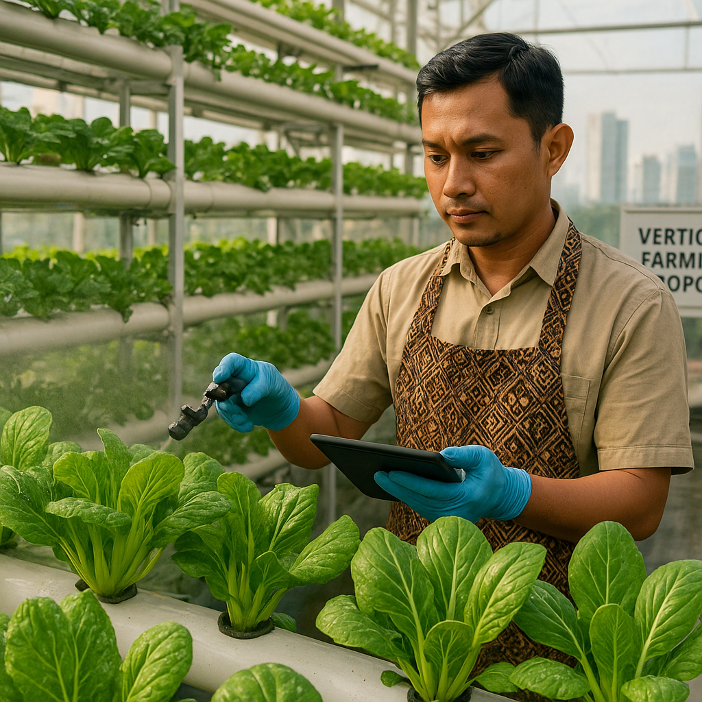 Vertical Farming dengan Sistem Aeroponik Tingkatkan Produksi Sayuran di Lahan Terbatas Perkotaan