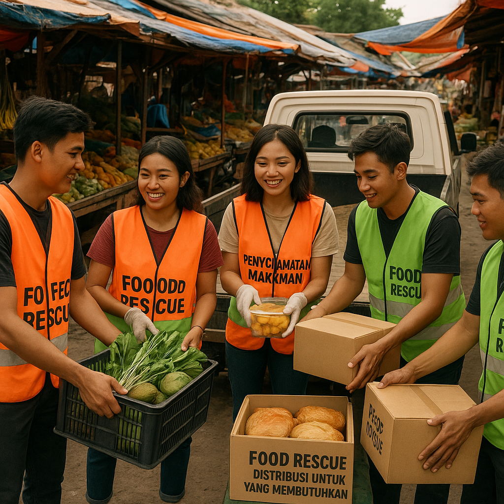 Inisiatif 'Food Rescue' oleh Pemuda Kurangi Sampah Makanan dari Pasar Tradisional