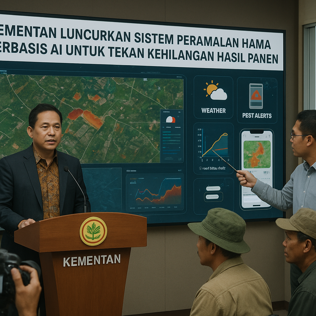 Kementan Luncurkan Sistem Peramalan Hama Berbasis AI untuk Tekan Kehilangan Hasil Panen