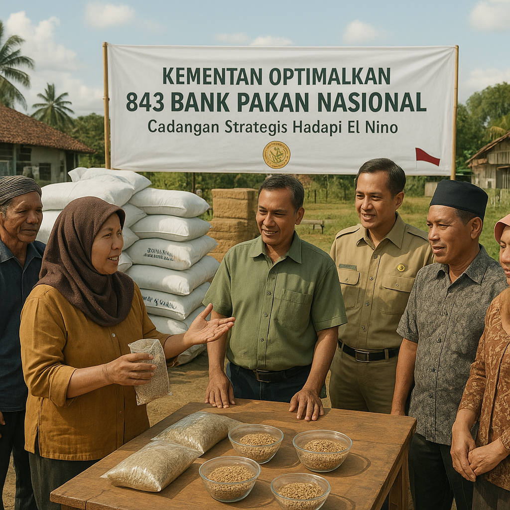 Kementan Optimalkan 843 Bank Pakan Nasional sebagai Cadangan Strategis Hadapi El Nino