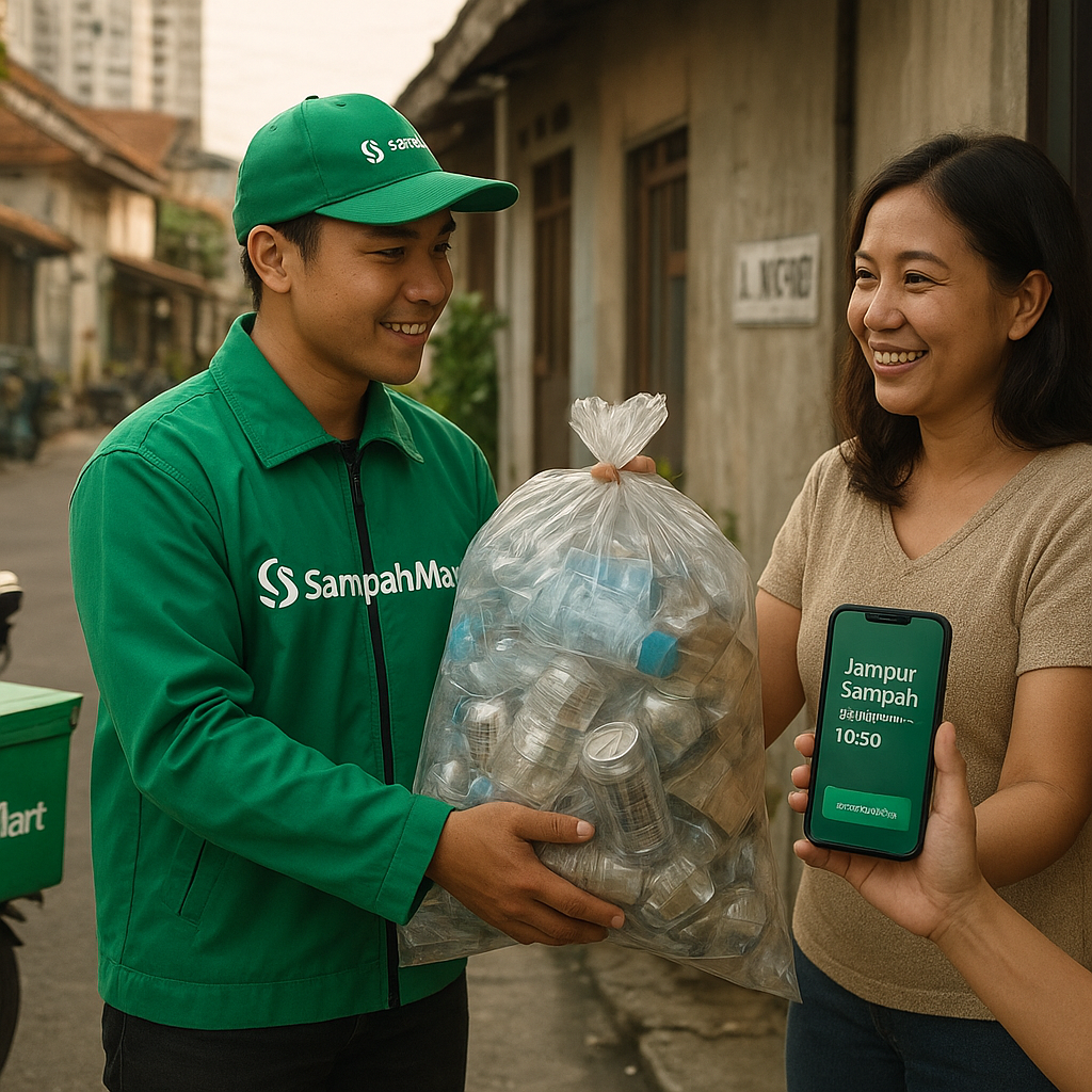 Aplikasi 'SampahMart' Karya Startup Lokal Tawarkan Solusi Daur Ulang Door-to-Door di Perkotaan